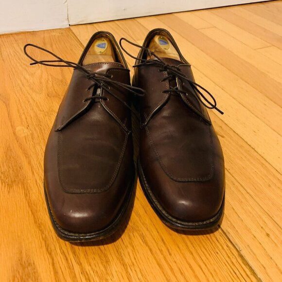 Allen Edmonds Mens Burton Brown Leather Oxford Dress Casual Shoes Lace-up 11 D main image 14